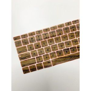 Wooden Silicone MacBook Air Keyboard Cover